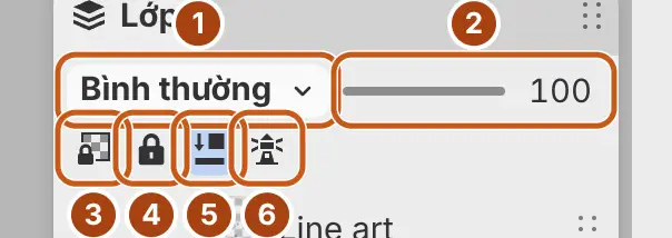 Phần đầu bảng Lớp của Ribbon shading, với Cắt theo lớp bên dưới đang bật.